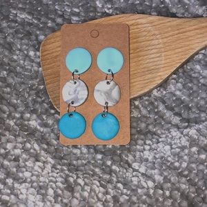 Homemade clay earrings